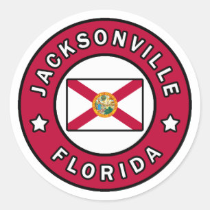 Jacksonville Florida Ronde Sticker