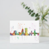 JACKSONVILLE, FLORIDA SKYLINE BRIEFKAART (Staand voorkant)
