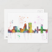 JACKSONVILLE, FLORIDA SKYLINE BRIEFKAART (Voorkant / Achterkant)