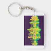 Jacksonville Florida Skyline Sleutelhanger (Voorkant)