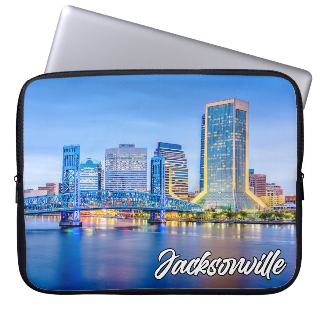 Jacksonville, Florida, Verenigde Staten Laptop Sleeve (Voorkant)