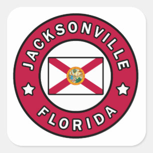 Jacksonville Florida Vierkante Sticker