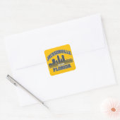 Jacksonville, Florida Vierkante Sticker (Envelop)