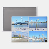 Jacksonville, Floride aimant de vacances (Recto/Verso)