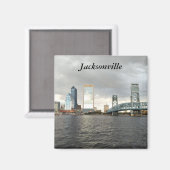 Jacksonville Floride aimant photo souvenir (Recto/Verso)
