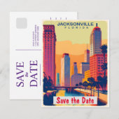 Jacksonville, Floride, Sauvegarder la date, Carte (Devant / Derrière)