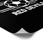 Jacksonville Red Devils Soccer Ball 2025  Poster (Hoek)