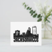 Jacksonville Skyline Briefkaart (Staand voorkant)
