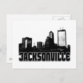 Jacksonville Skyline Briefkaart (Voorkant / Achterkant)