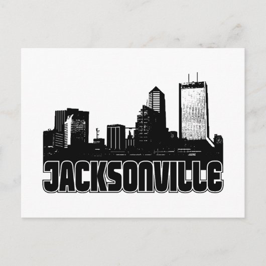 Jacksonville Skyline Briefkaart (Voorkant)