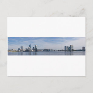 jacksonville skyline panoramisch briefkaart