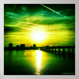 Jacksonville Skylines Poster