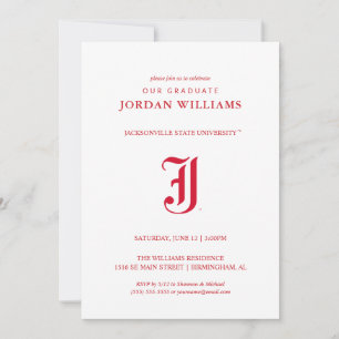 Jacksonville State University Afstuderen Aankondiging