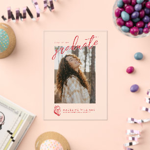 Jacksonville State University Afstuderen Acryl Uitnodigingen