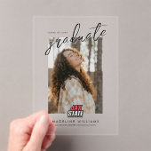 Jacksonville State University Afstuderen Acryl Uitnodigingen (Insitu (Draagbaar))