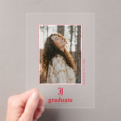 Jacksonville State University Afstuderen Acryl Uitnodigingen (Insitu (Draagbaar))