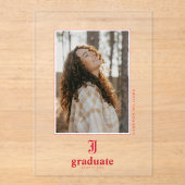 Jacksonville State University Afstuderen Acryl Uitnodigingen (Voorkant)