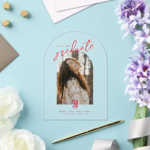 Jacksonville State University Afstuderen Acryl Uitnodigingen