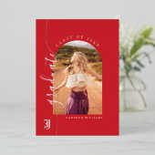 Jacksonville State University Afstuderen Folie Uitnodiging (Staand Voorkant)