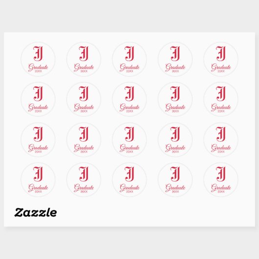Jacksonville State University Afstuderen Ronde Sticker (Vel)