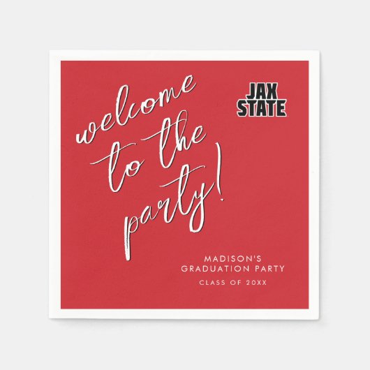 Jacksonville State University Afstuderen Servet (Voorkant)