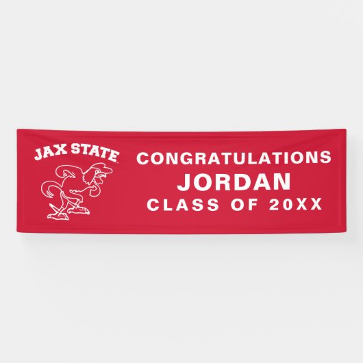Jacksonville State University Afstuderen Spandoek (Horizontaal)