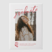 Jacksonville State University Afstuderen Vellum Uitnodigingen (Voorkant)