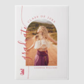 Jacksonville State University Afstuderen Vellum Uitnodigingen (Voorkant)