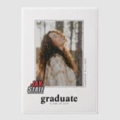 Jacksonville State University Afstuderen Vellum Uitnodigingen (Voorkant)