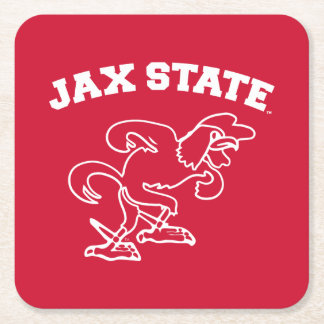Jacksonville State University JAX State Gamecocks Vierkante Kartonnen Onderzetter