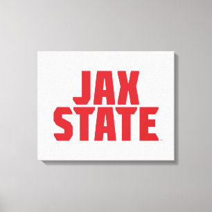 Jacksonville State University JAX STATE Krachtig R Canvas Afdruk