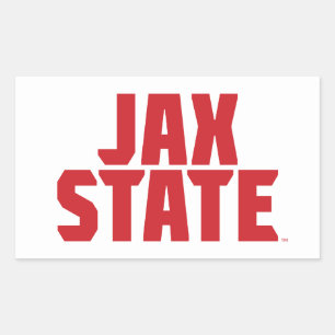Jacksonville State University JAX STATE Krachtig R Rechthoekige Sticker