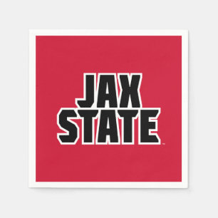 Jacksonville State University JAX STATE Vetgedrukt Servet
