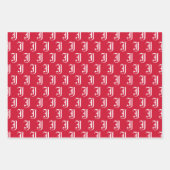 Jacksonville State University Klassieke JSU brief Inpakpapier Vel (Voorkant 3)