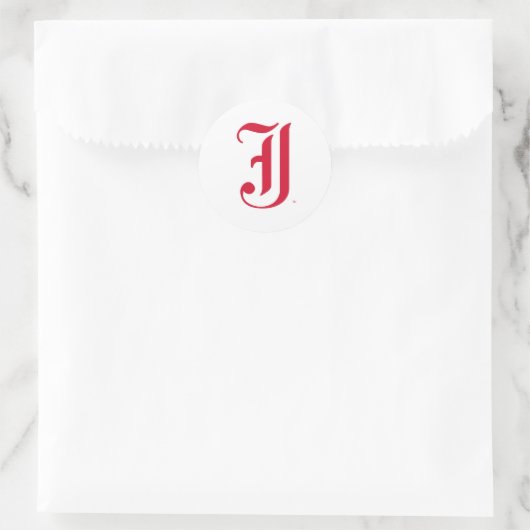 Jacksonville State University Klassieke JSU brief Ronde Sticker (Tas)