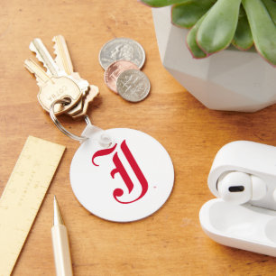 Jacksonville State University Klassieke JSU brief Sleutelhanger