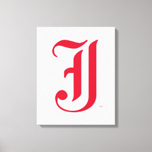 Jacksonville State University Klassieke JSU-letter Canvas Afdruk