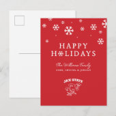 Jacksonville State University Vakantie Feestdagenkaart (Voorkant / Achterkant)