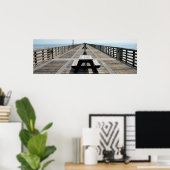Jacksonville Vissen Pier Poster (Thuiskantoor)