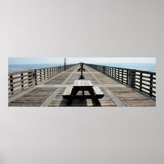 Jacksonville Vissen Pier Poster (Voorkant)