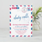 Jackstonville Floride Militaire Moving Faire-part (Debout devant)