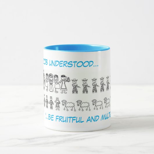 Jacob a compris... une tasse à café à deux tons (Centre)