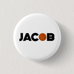 Jacob Basketball Ronde Button 3,2 Cm