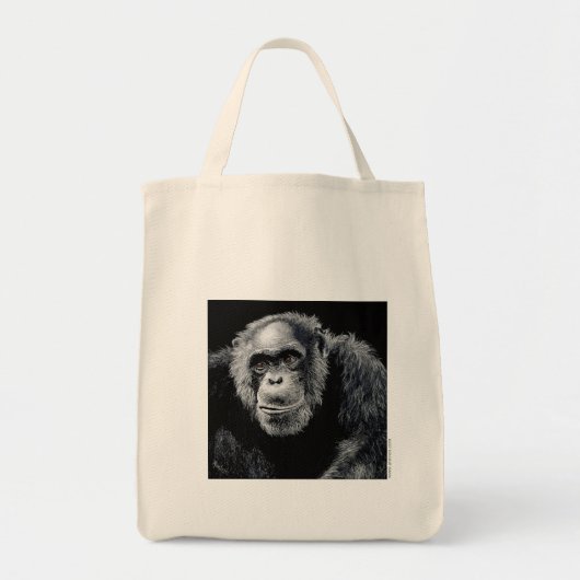 "Jacob" Chimpanzee-Canvas tas (Voorkant)