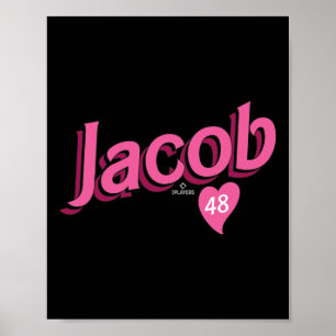 Jacob Degrom Texas Verkoop Valentijn Mlbpa Poster