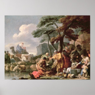 Jacob die de vreemde goden onder de eikel begraven poster