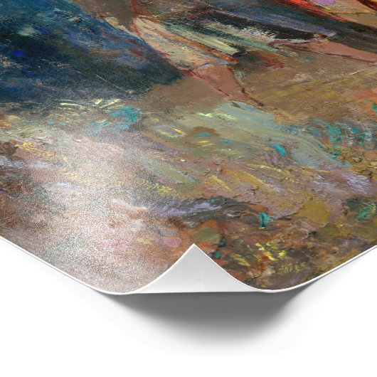 Jacob en de engel | Odilon Redon | Foto Afdruk (Hoek)