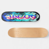 JACOB Gepersonaliseerd Graffiti Skateboard (Horizontaal)