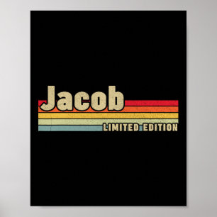Jacob Gift Naam Gepersonaliseerde Verjaardag Grapp Poster