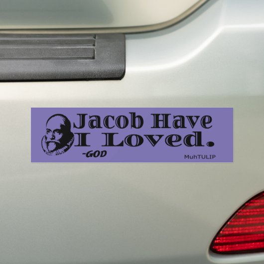 Jacob heb ik graag Bumpersticker (Op auto)